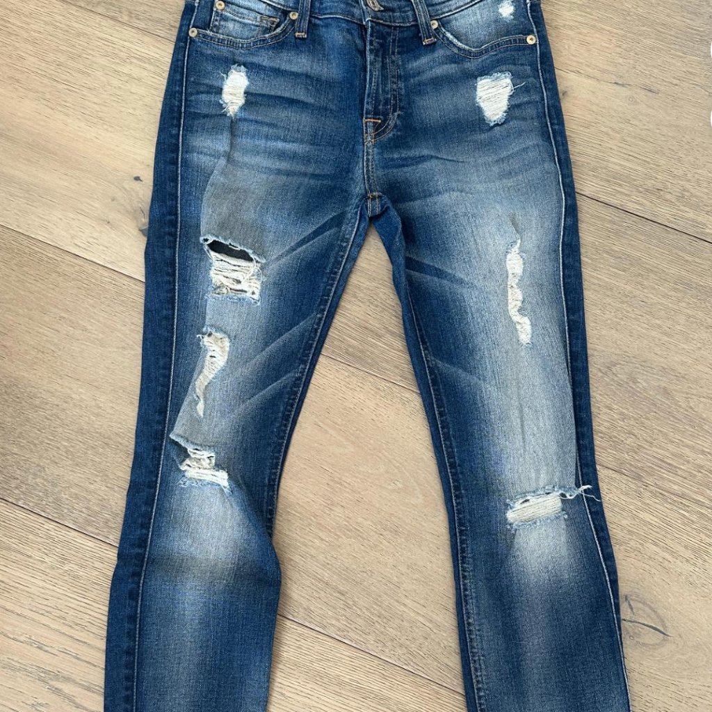 7 For All Mankind Ankle Skinny Jeans Size 25